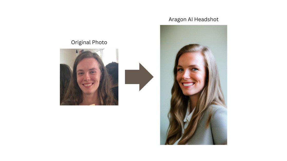 1-aragon-ai-before-after A headshot showing before and after headshots using Aragon AI.