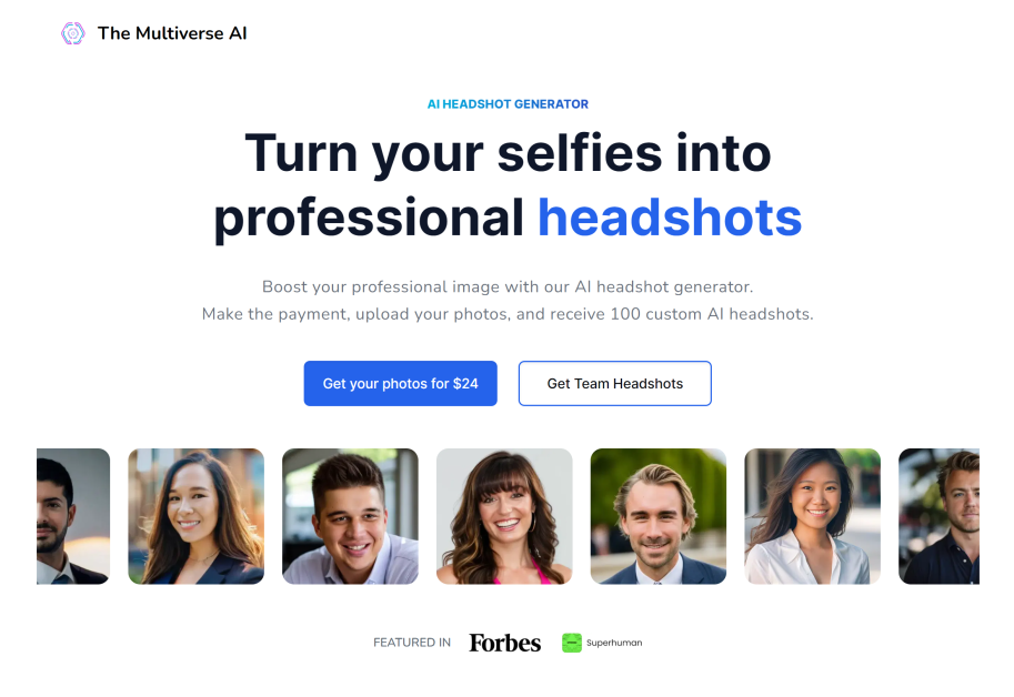The Multiverse AI homepage.
