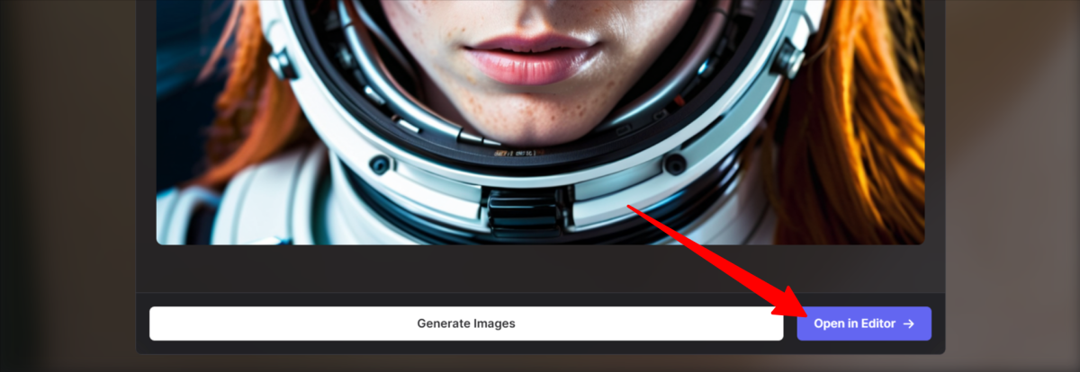 19-basedlabs-open-in-editor Opening the generated image in the BasedLabs editor.