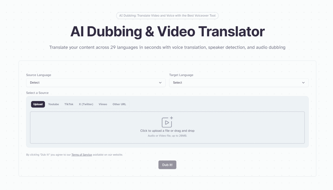 2-elevenlabs-ai-dubbing-video-translator The ElevenLabs AI Dubbing & Video Translator.
