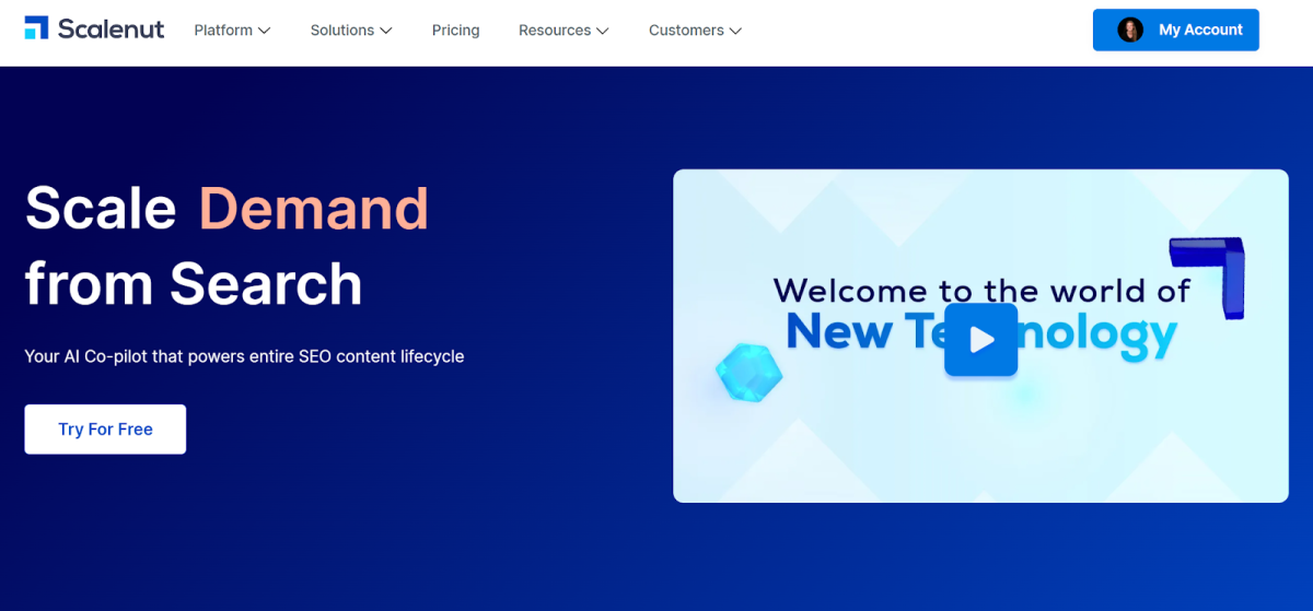 28-scalenut-homepage Scalenut homepage.