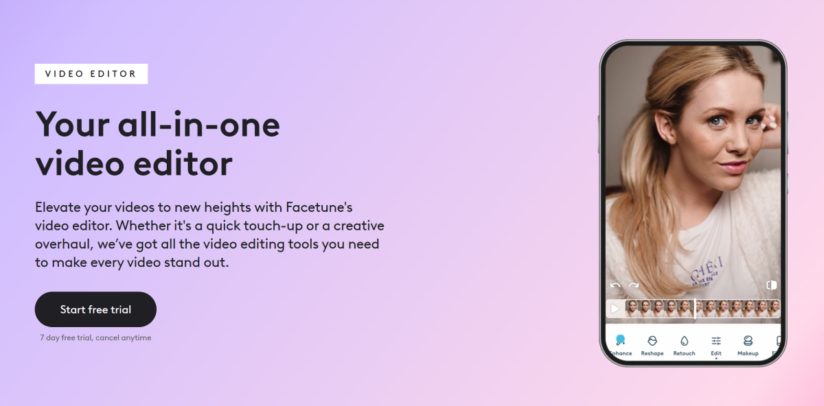 4-62a9083b-4f3c-475e-8a38-187e9489cd76 The Facetune Video Editor.