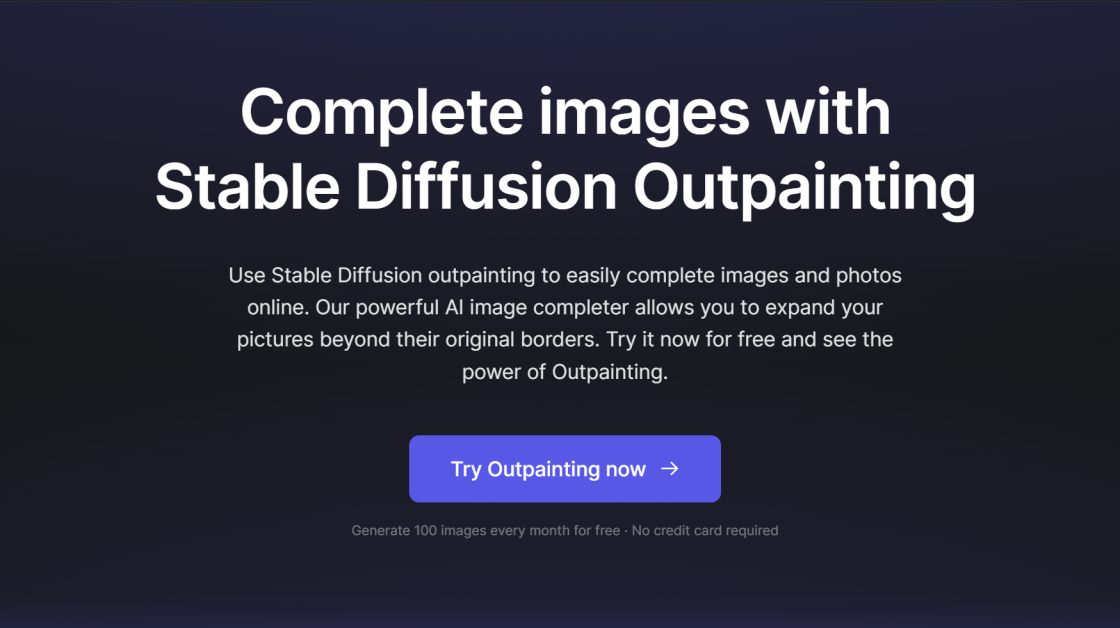 6-ad8fcc73-c7aa-410b-83af-34045dd9ca30 Stable Diffusion outpainting landing page.