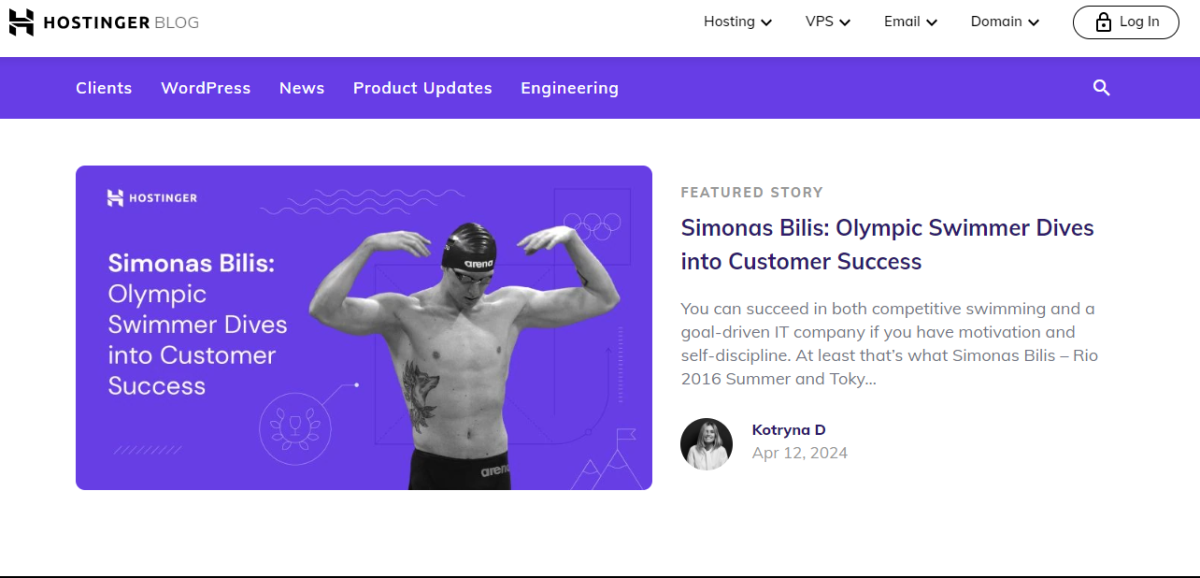 blog blog section