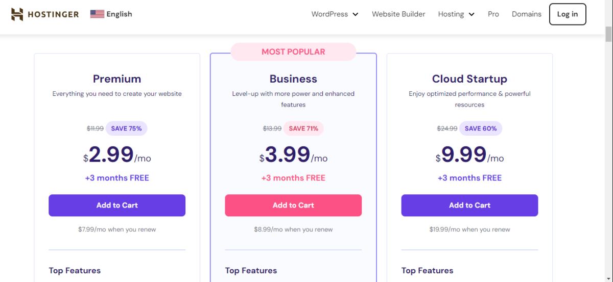 shared-hosting Hostinger shared hosting